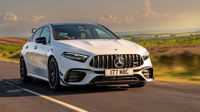 Mercedes-AMG A45 S 2023 Mercedes-AMG A45 S lift test