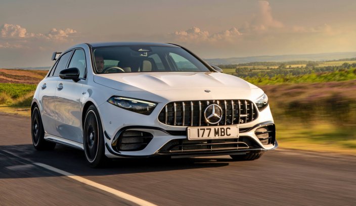 2023 Mercedes-AMG A45 S lift test