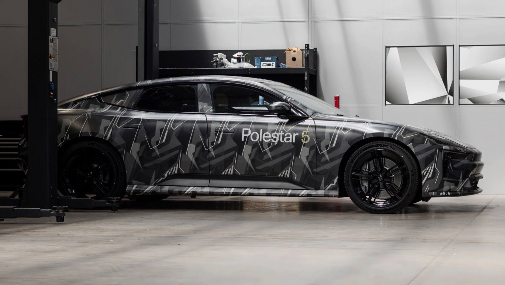 Polestar 5 under cover