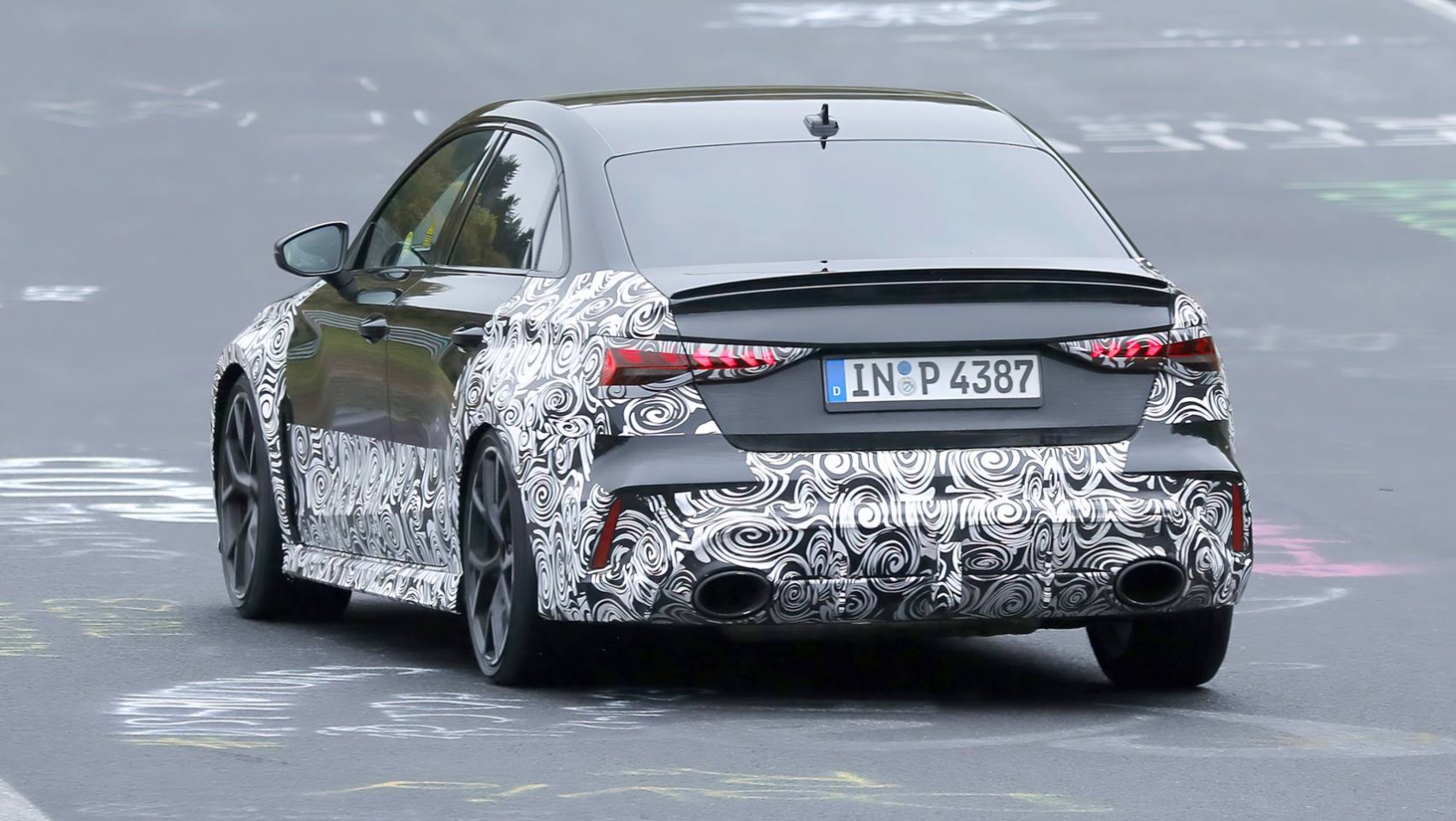 Audi RS3 Audi RS3 8Y lifting 2024 spyshot tył