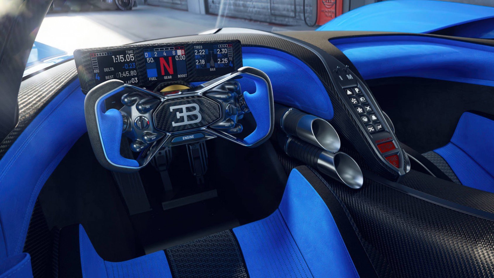 Bugatti Bolide Bugatti Bolide wnętrze