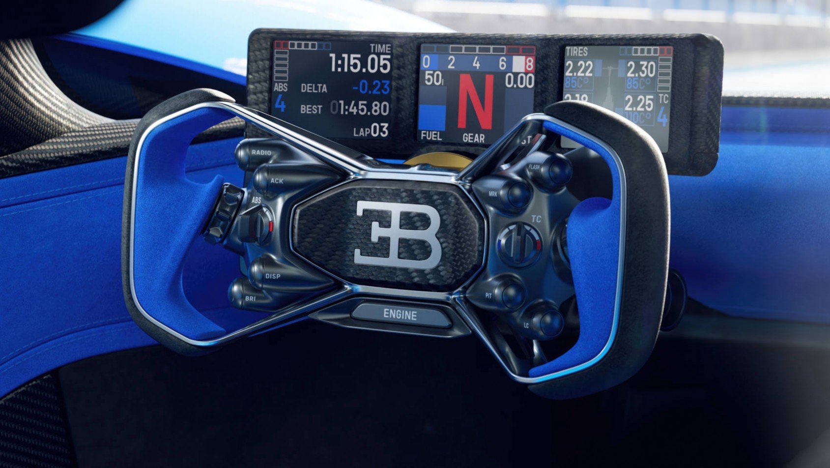 Bugatti Bolide Bugatti Bolide - kokpit