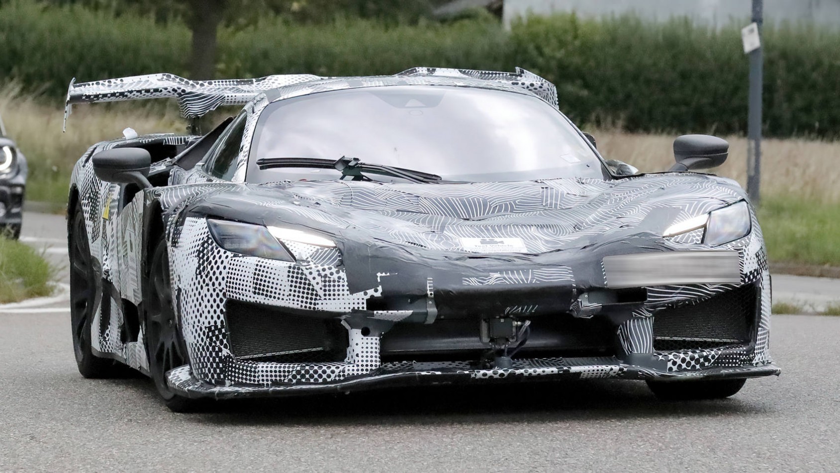 Ferrari F250 hypercar spyshot