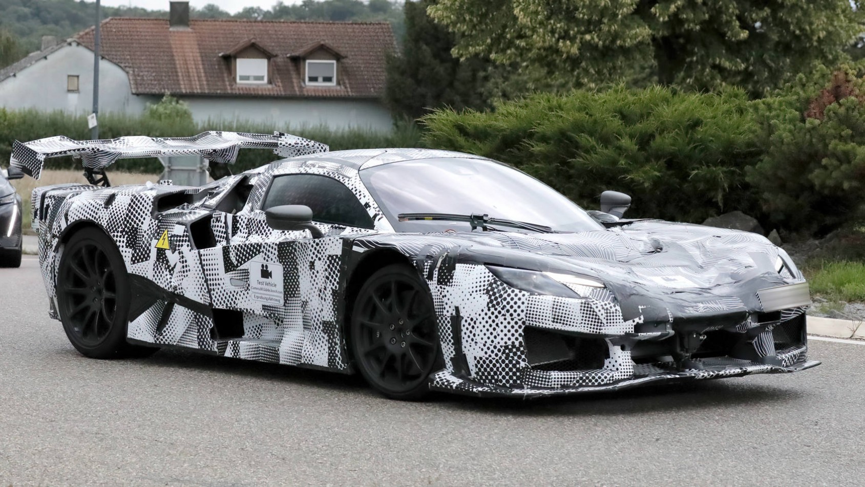 Ferrari F250 hypercar spyshot design