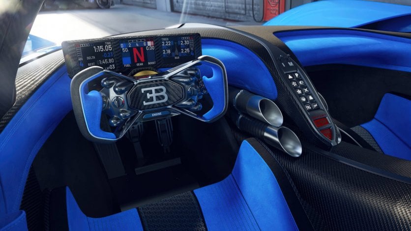 Bugatti Bolide Bugatti Bolide wnętrze