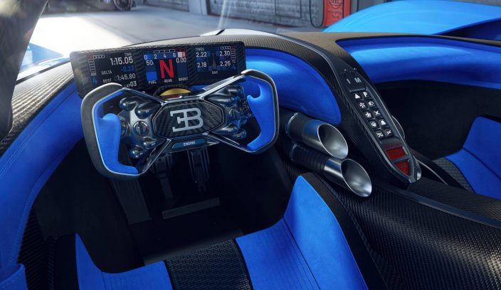 Bugatti Bolide wnętrze