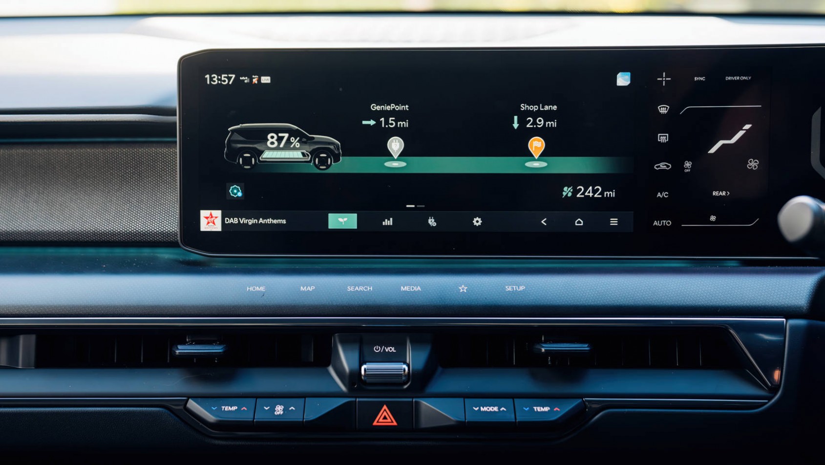 Kia EV9 GT-Line infotainment