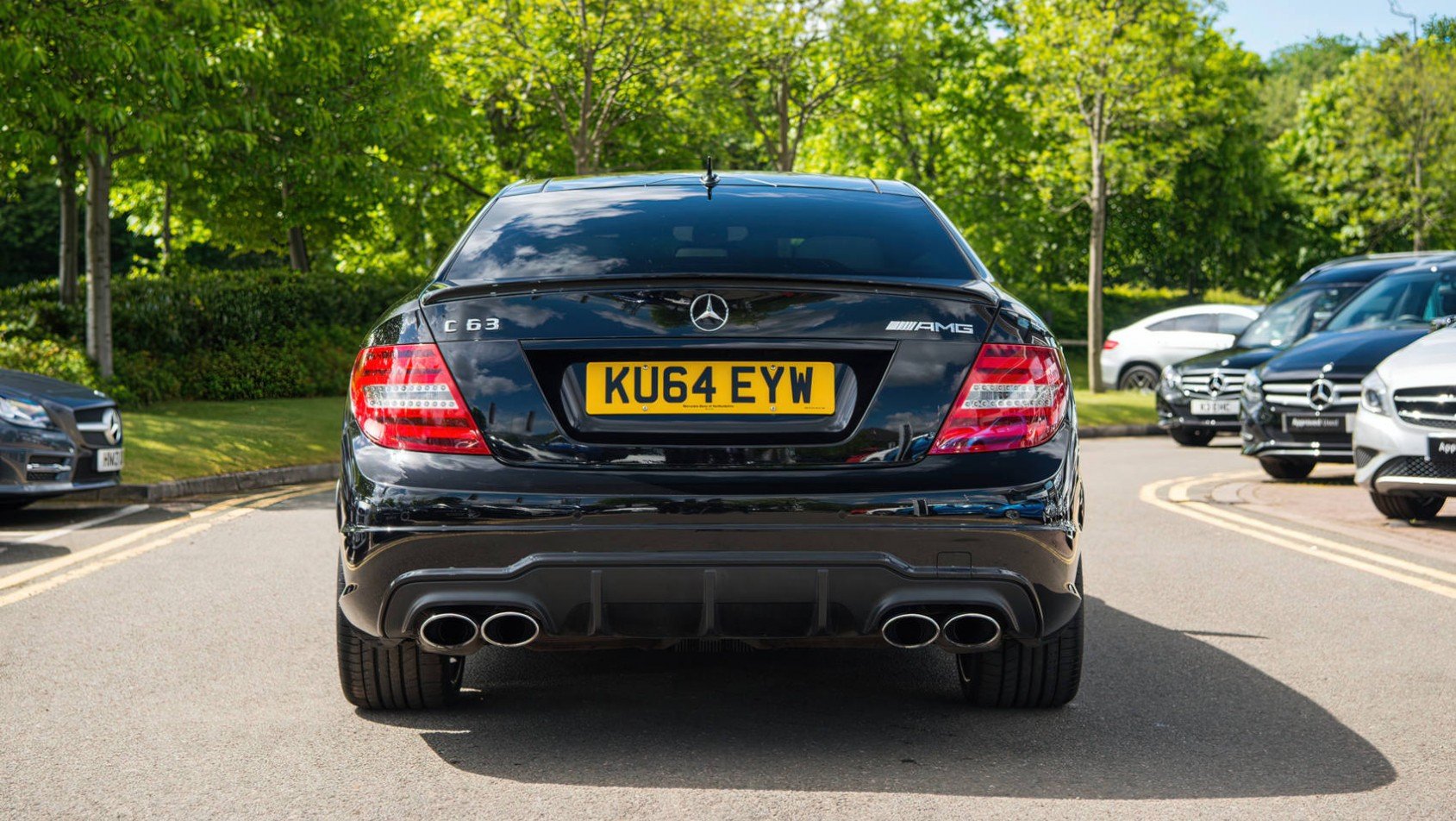 Mercedes-AMG C63 Mercedes-Benz C63 c204 coupe tył
