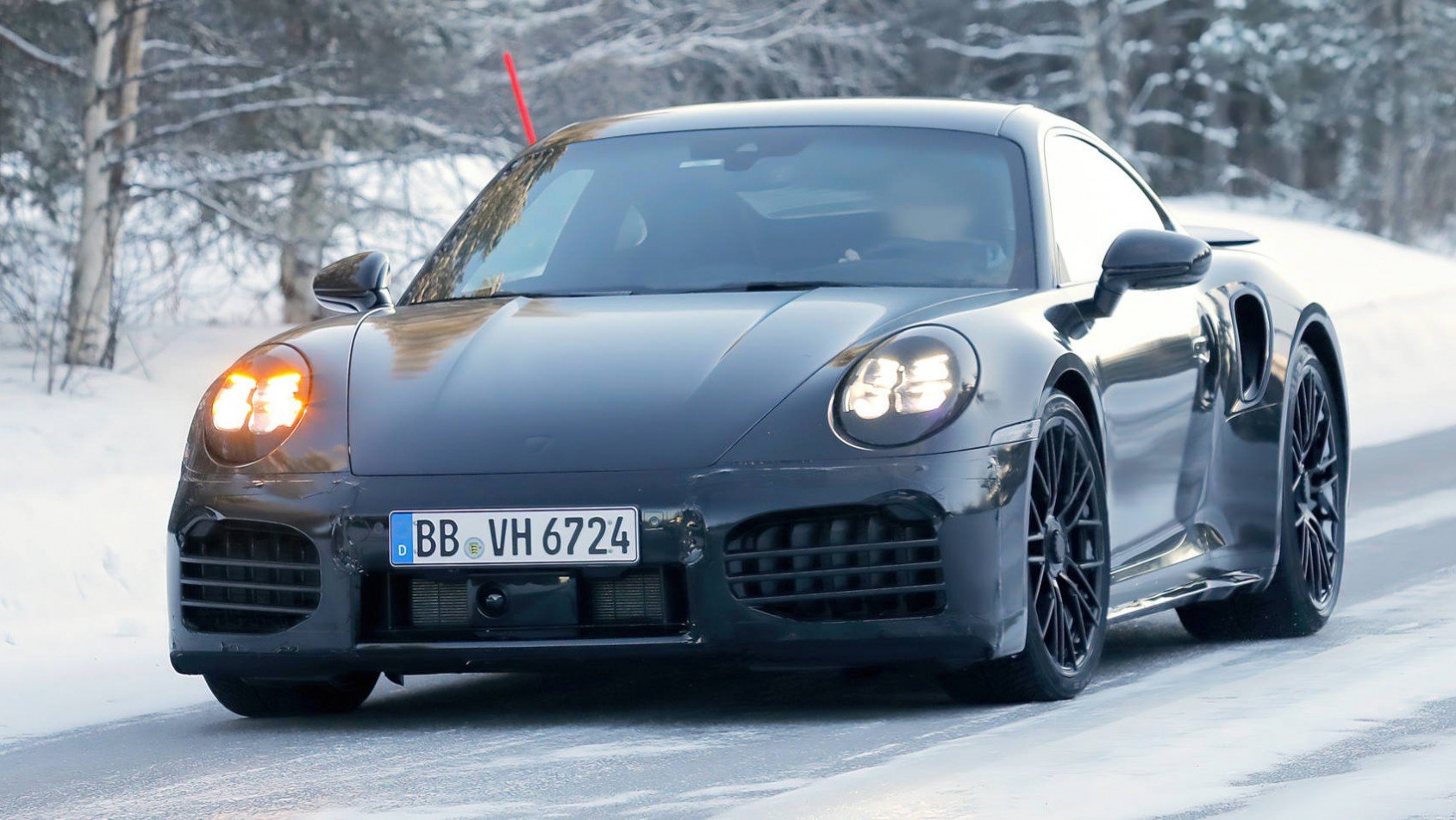 Porsche 911 992.2 turbo spyshot news