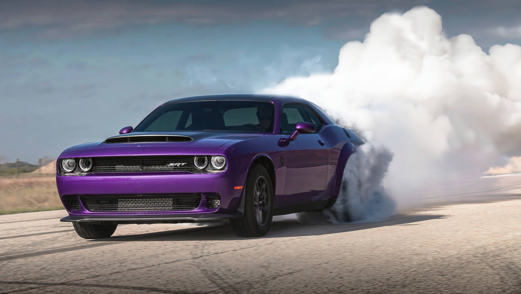 Hennessey Dodge Challenger Demon 1700 palenie gumy