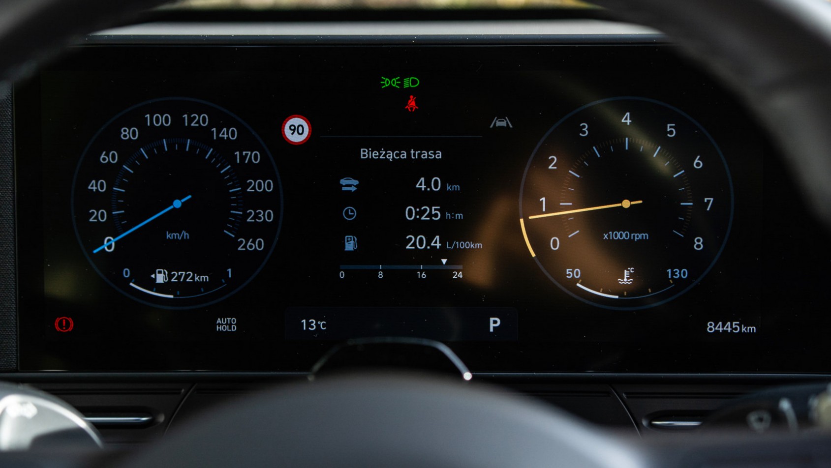 Hyundai Kona II zegary