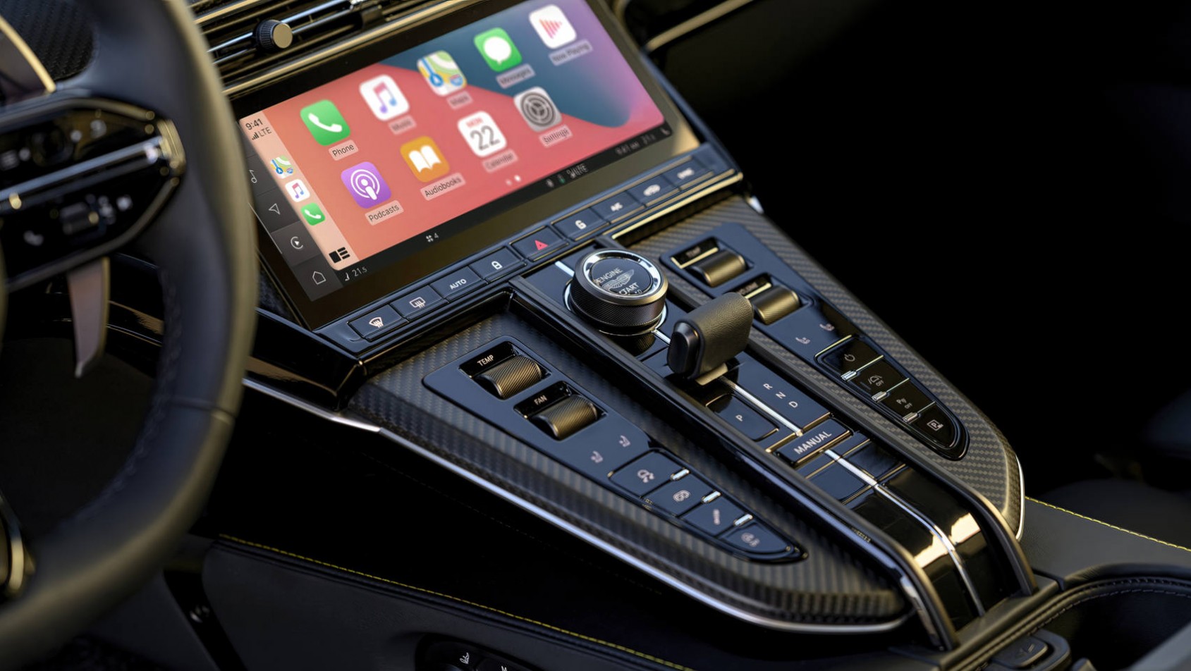 2024 Aston Martin Vantage coupe konsola centralna