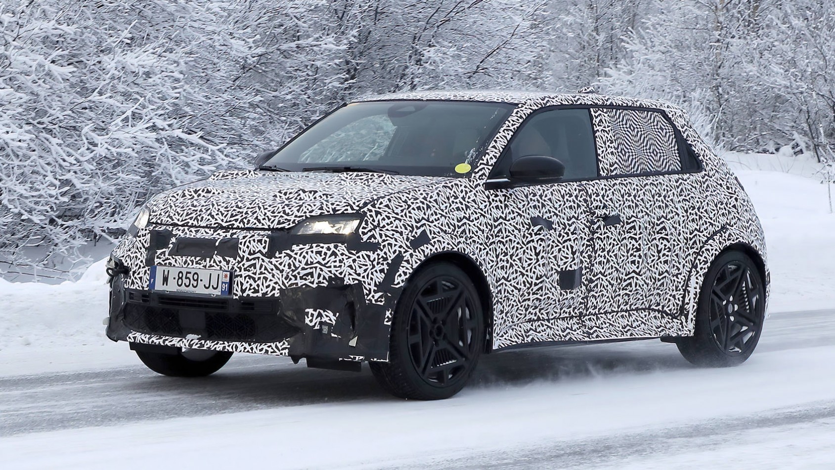 Alpine A290 spyshot testy zimowe