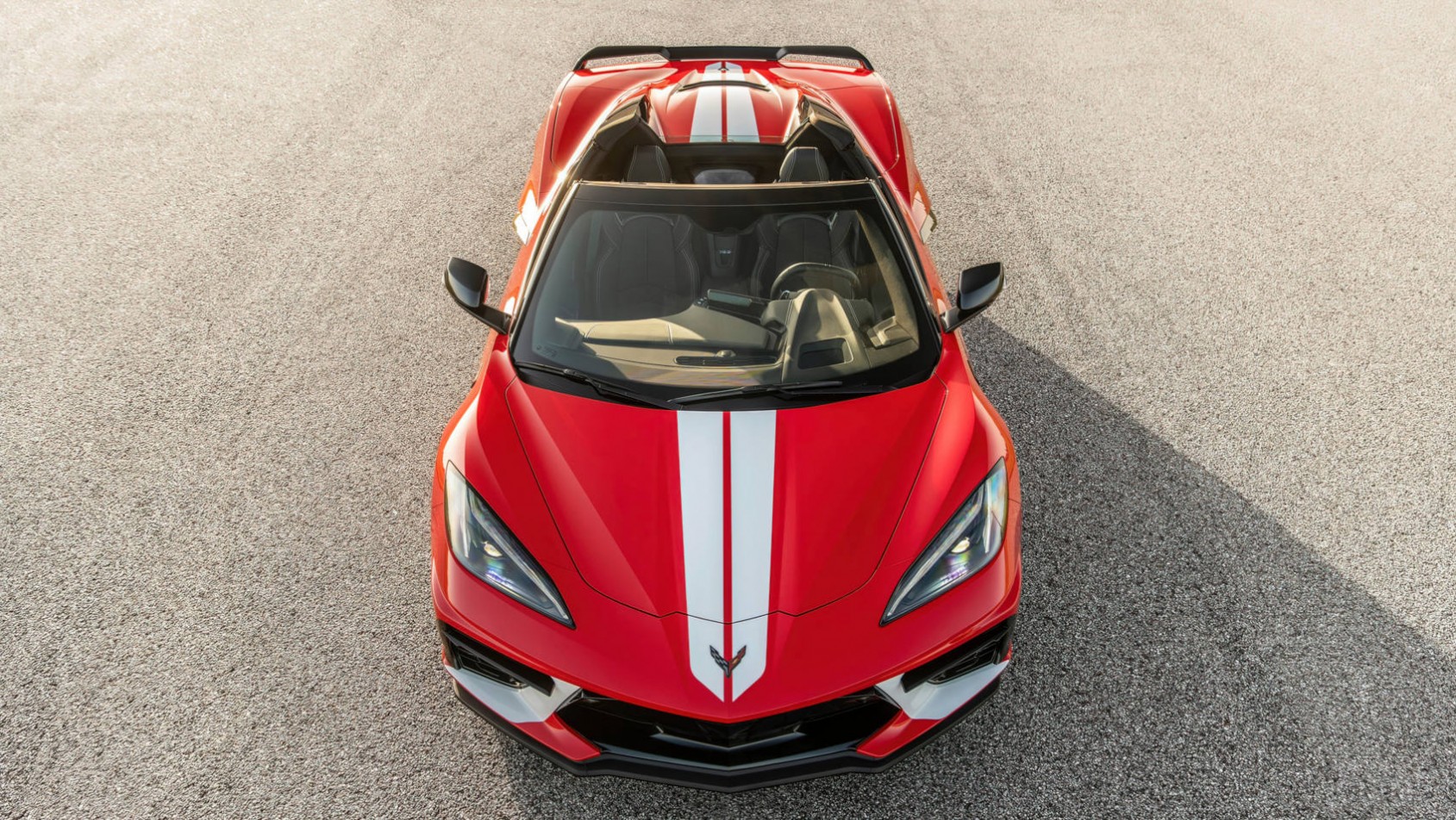 Corvette C8 Hennessey H700 z góry