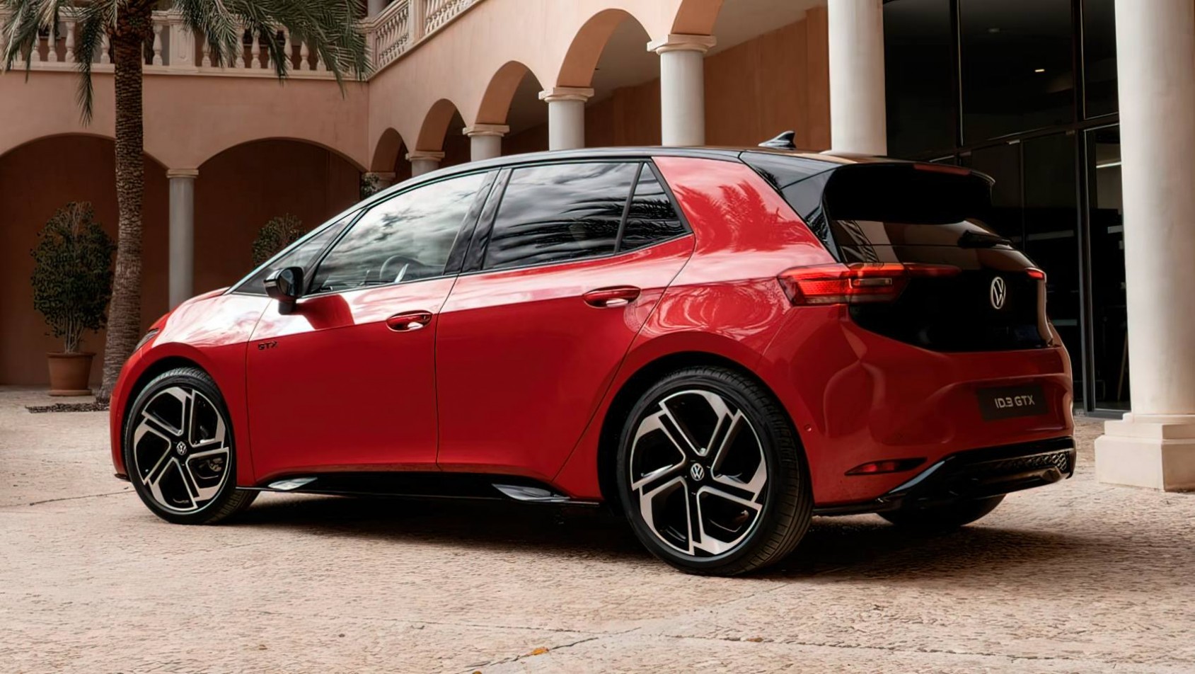 Volkswagen ID3 GTX widok z tyłu