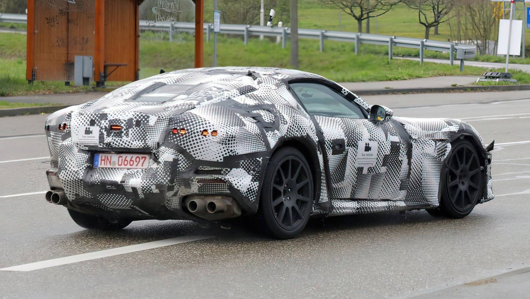 Ferrari super-GT spyshot prawy tył