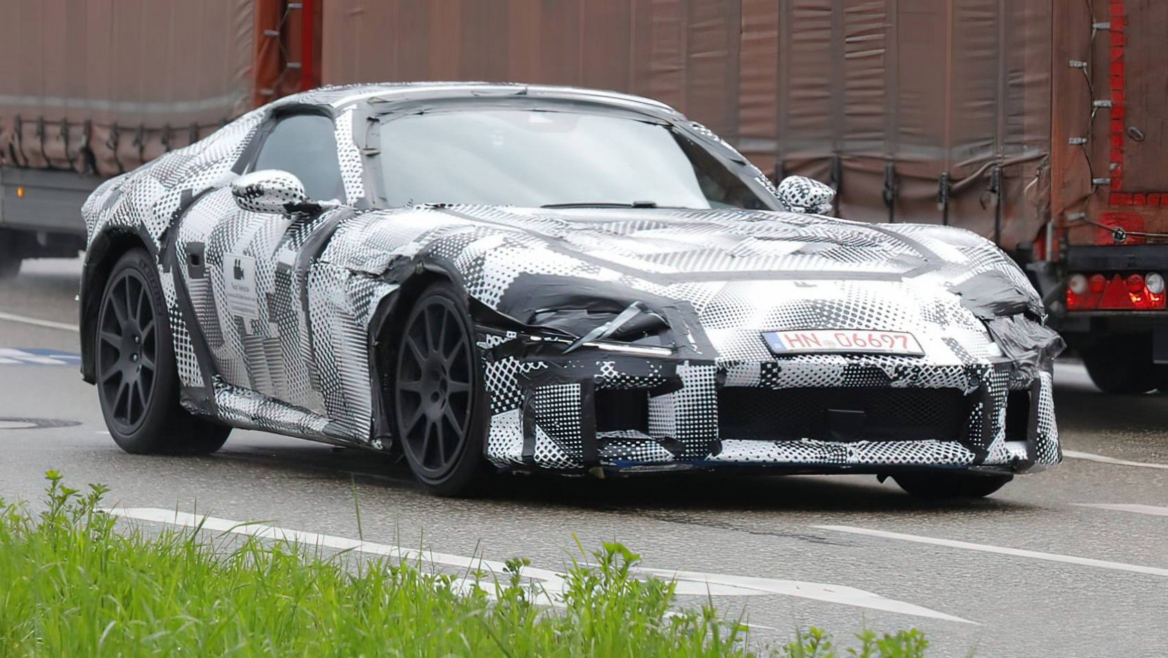 Ferrari super-GT spyshot muł testowy