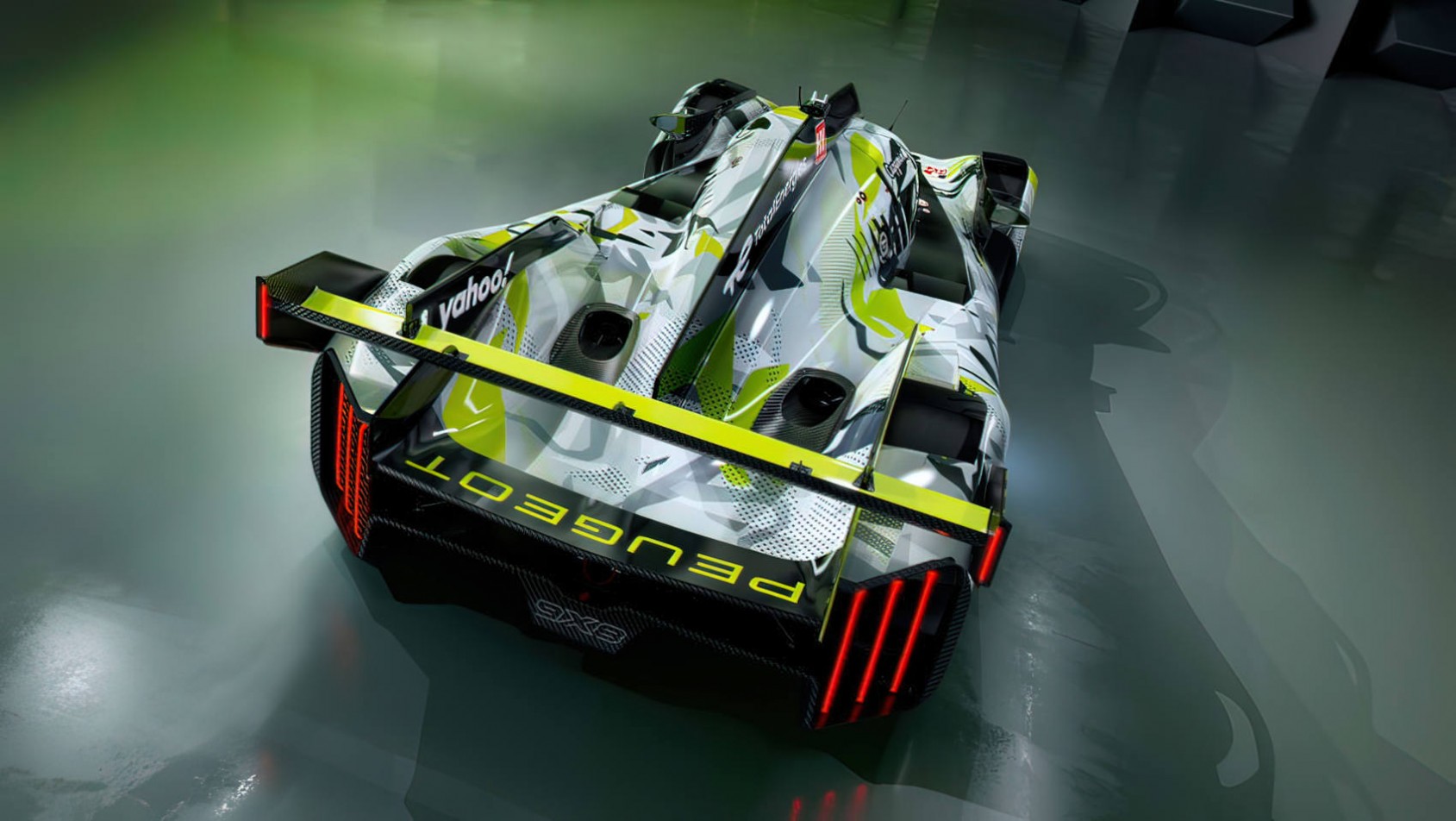 Peugeot 9X8 Le Mans Hypercar 2024 tylne skrzydło