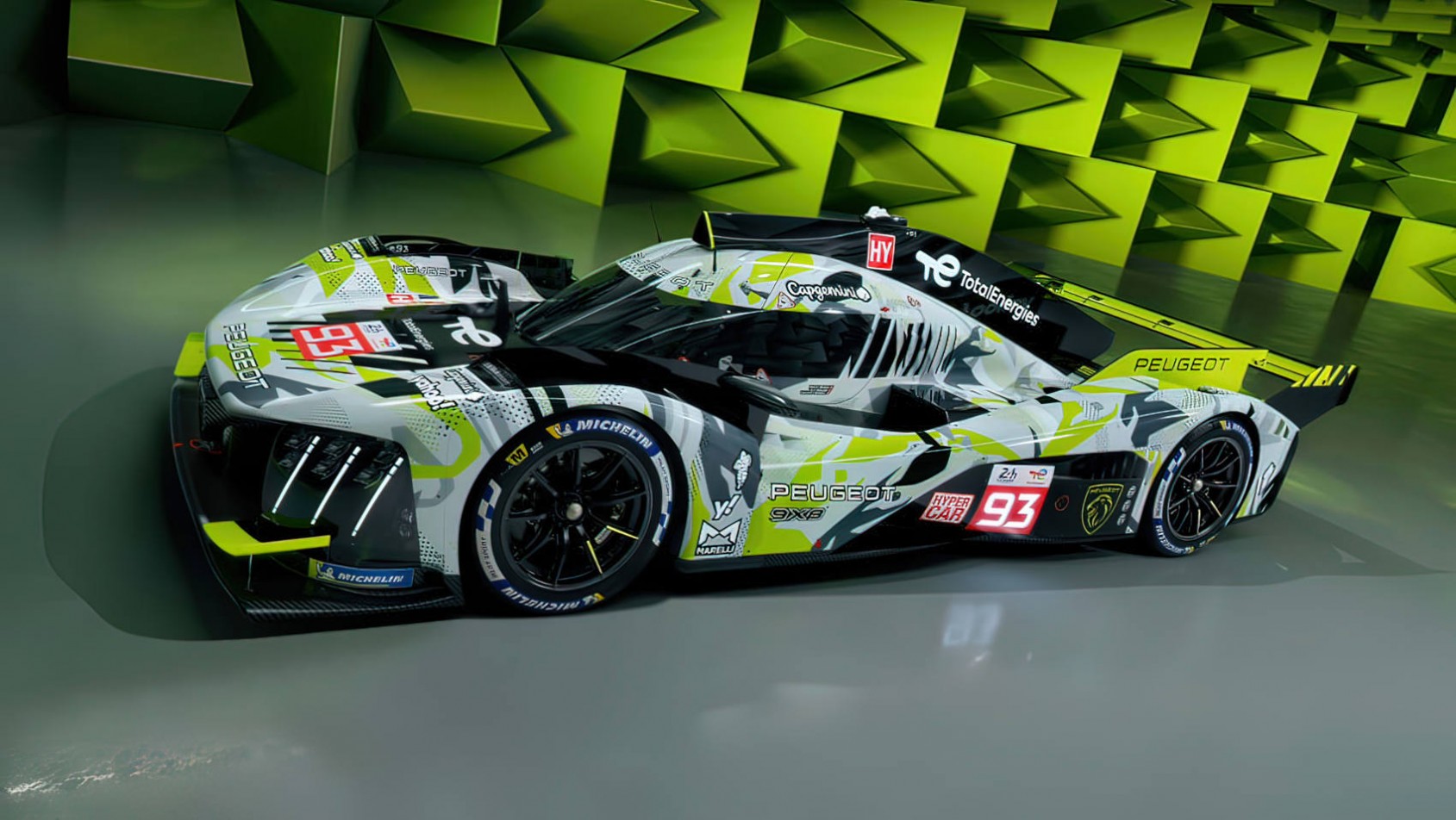 Peugeot 9X8 Le Mans Hypercar 2024 sylwetka