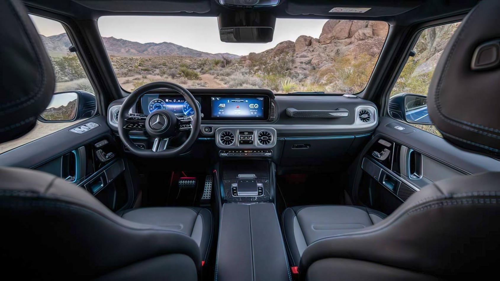 Mercedes-Benz G580 EV kokpit