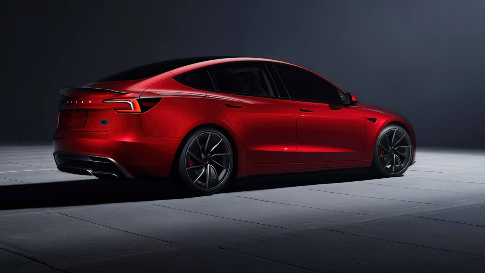 2024 Tesla Model 3 Performance sylwetka