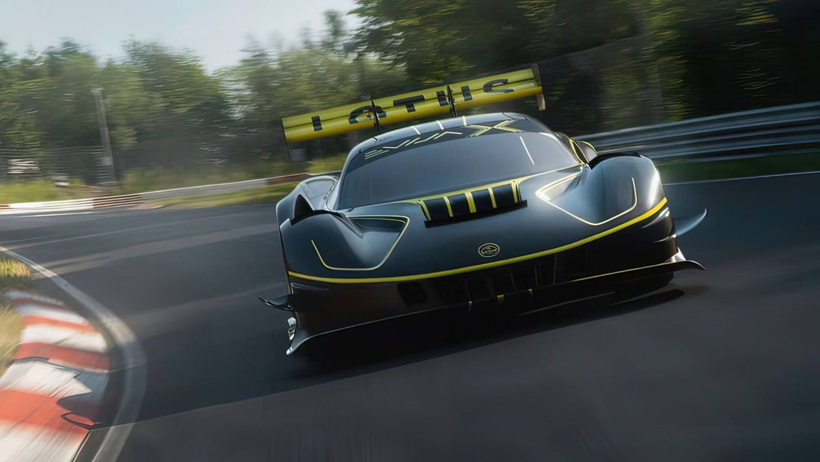 Lotus Evija X przejazd po torze