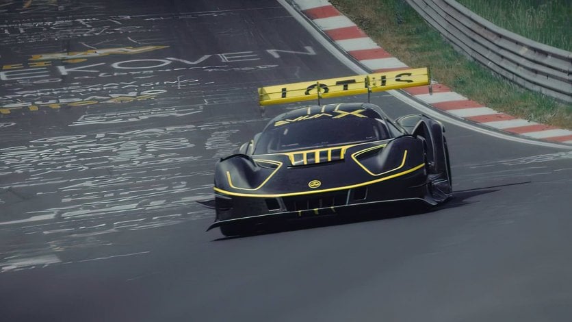 Lotus Evija X na torze Nürburgring
