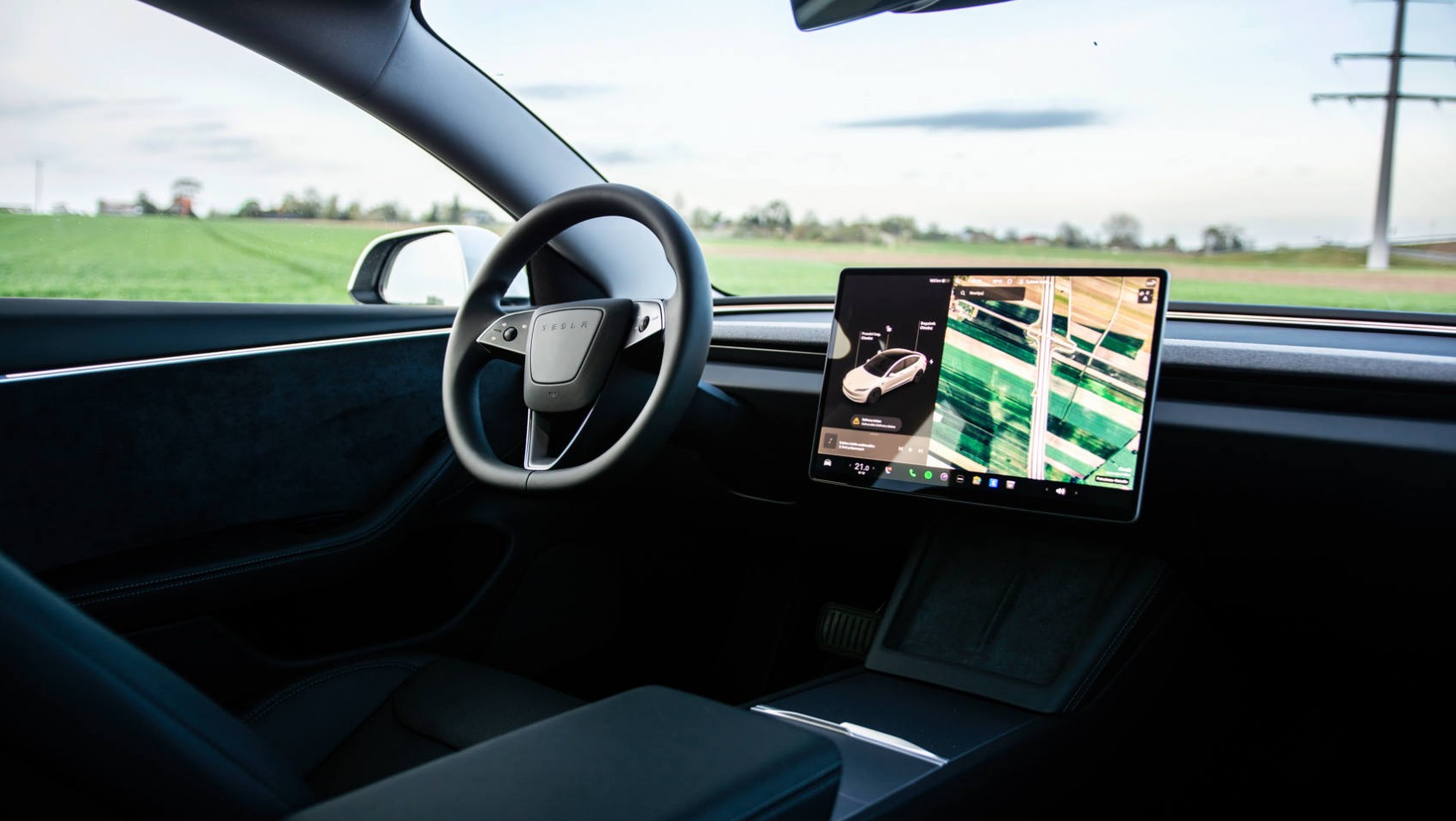 Tesla Model 3 Tesla Model 3 Long Range kokpit