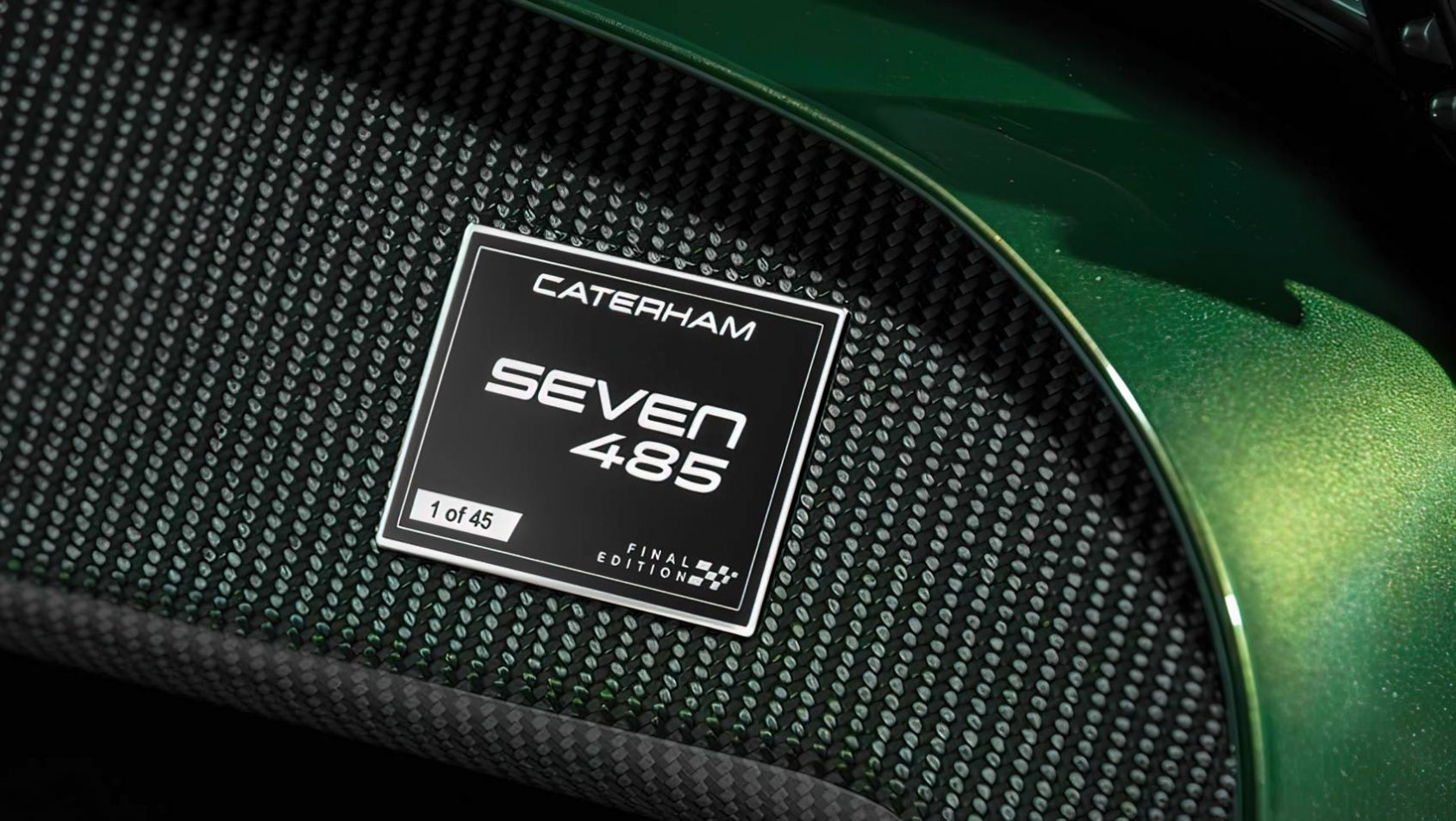 Caterham Seven 485 Final Edition plakietka