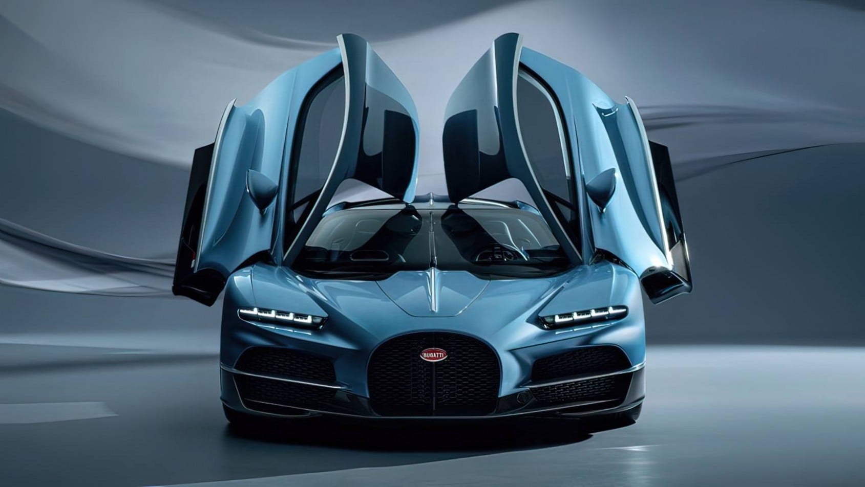 Bugatti Tourbillon przód prezentacja