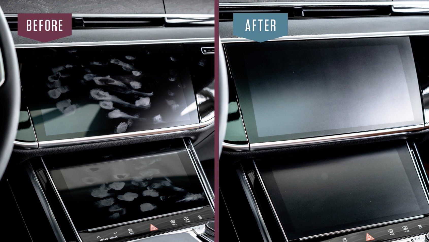 Efekt przed i po aplikacji