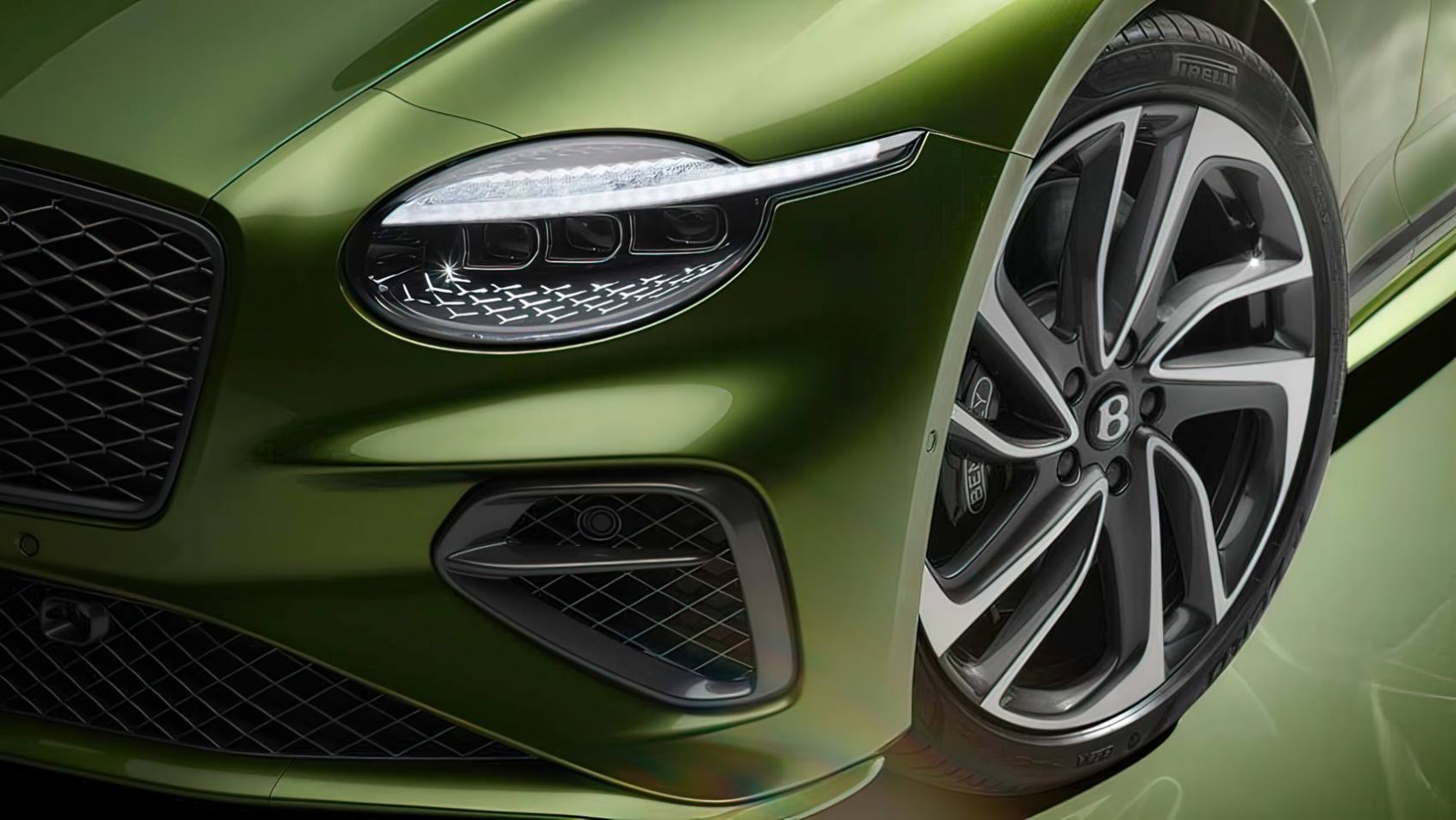 Nowy Bentley Continental GTC 2024 detal przodu