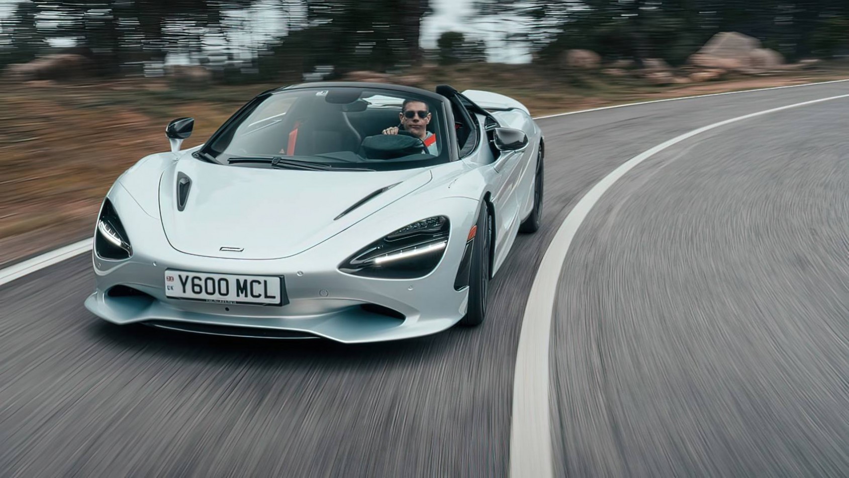 McLaren 750S spider test