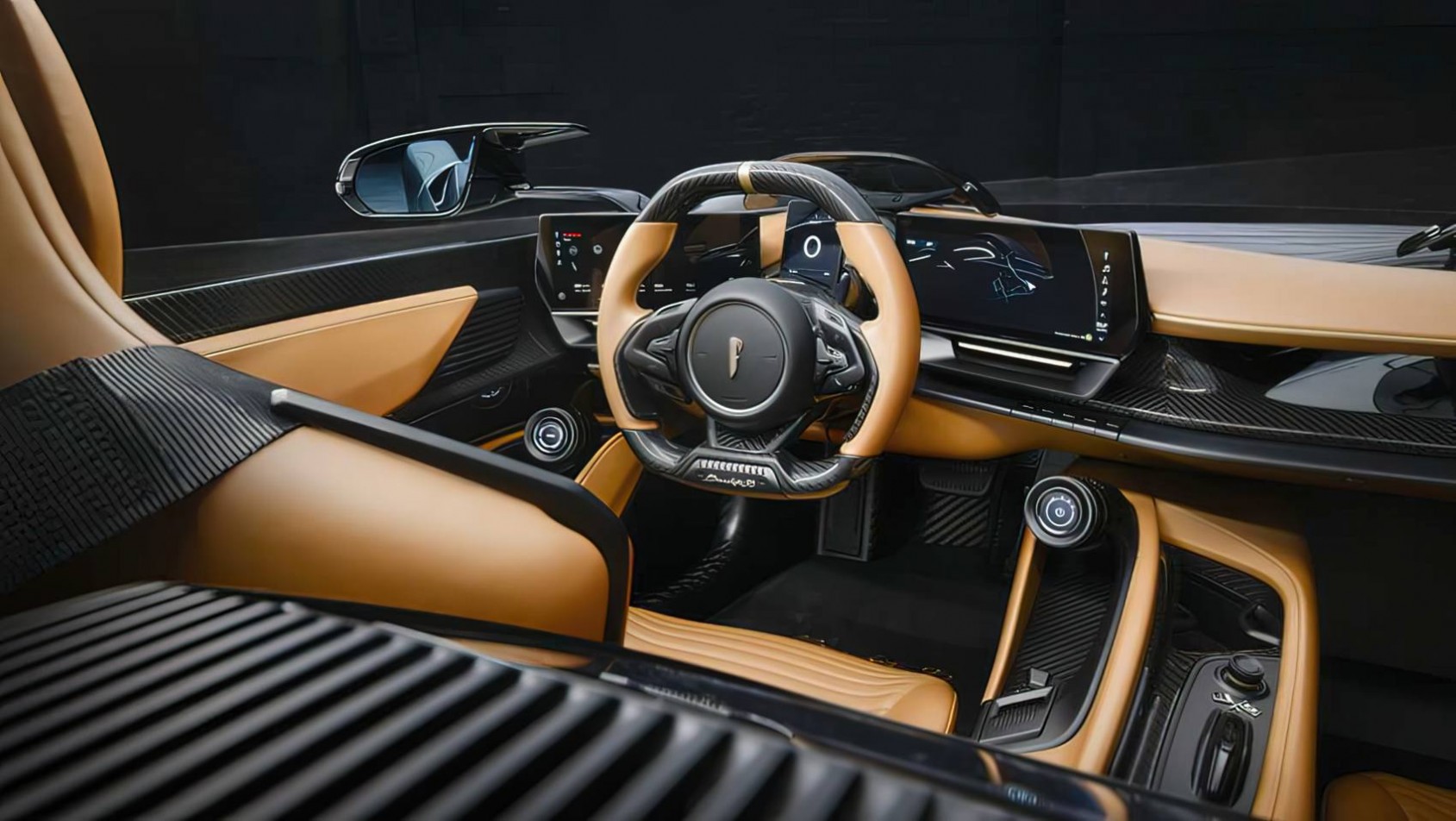 Pininfarina B95 Automobili Pininfarina B95 Gotham kokpit