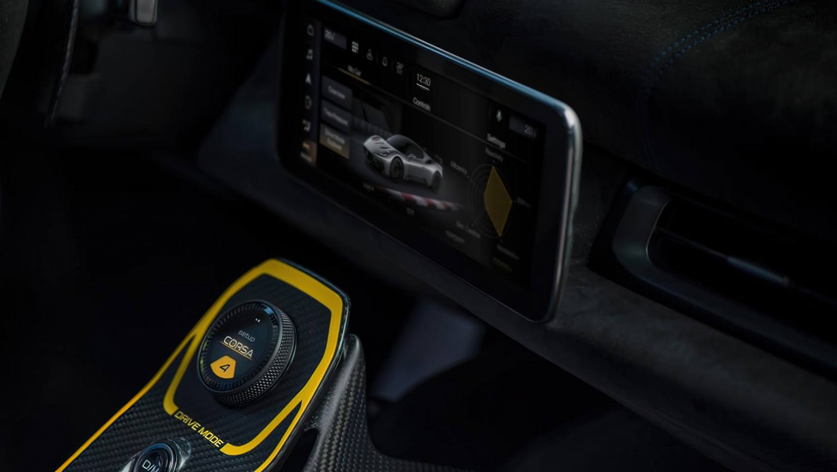 Maserati MC20 GT2 Stradale detal wnętrza