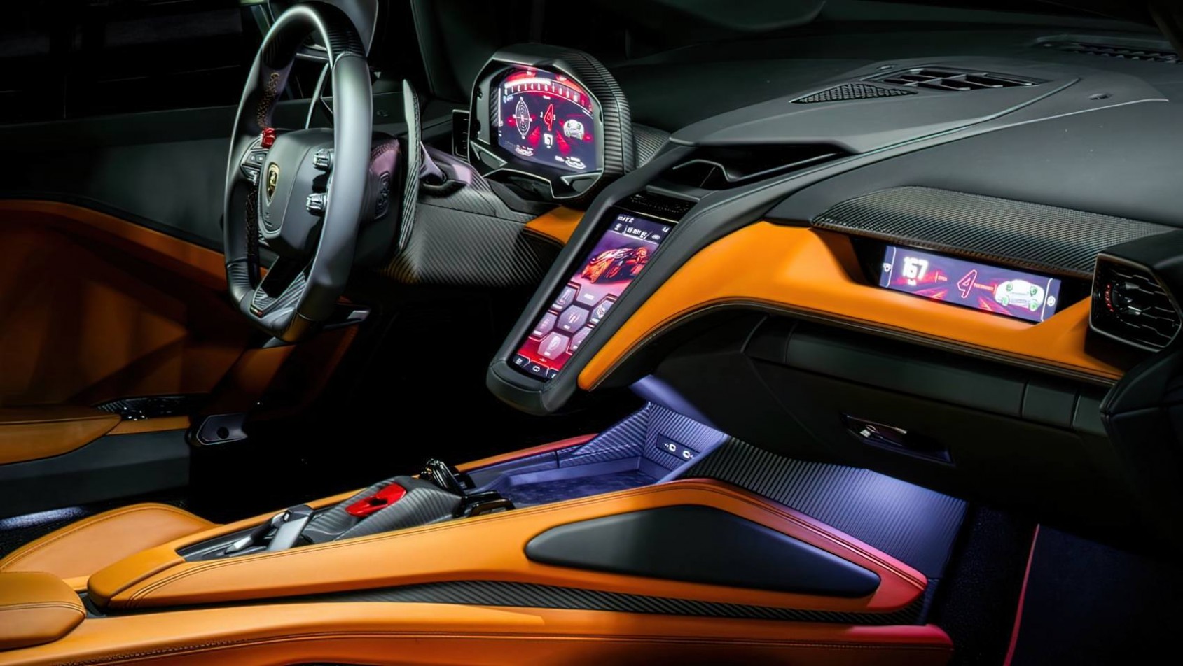 Lamborghini Temerario wnętrze