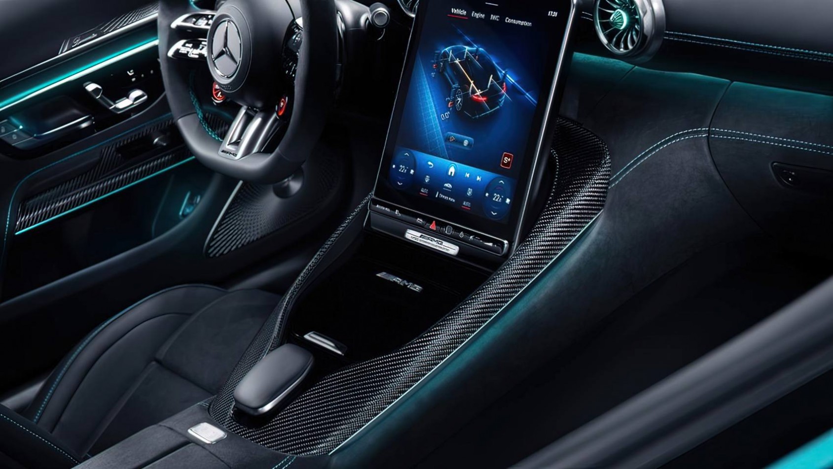 Mercedes-AMG GT Pro Motorsport Collectors Edition detal wnętrza