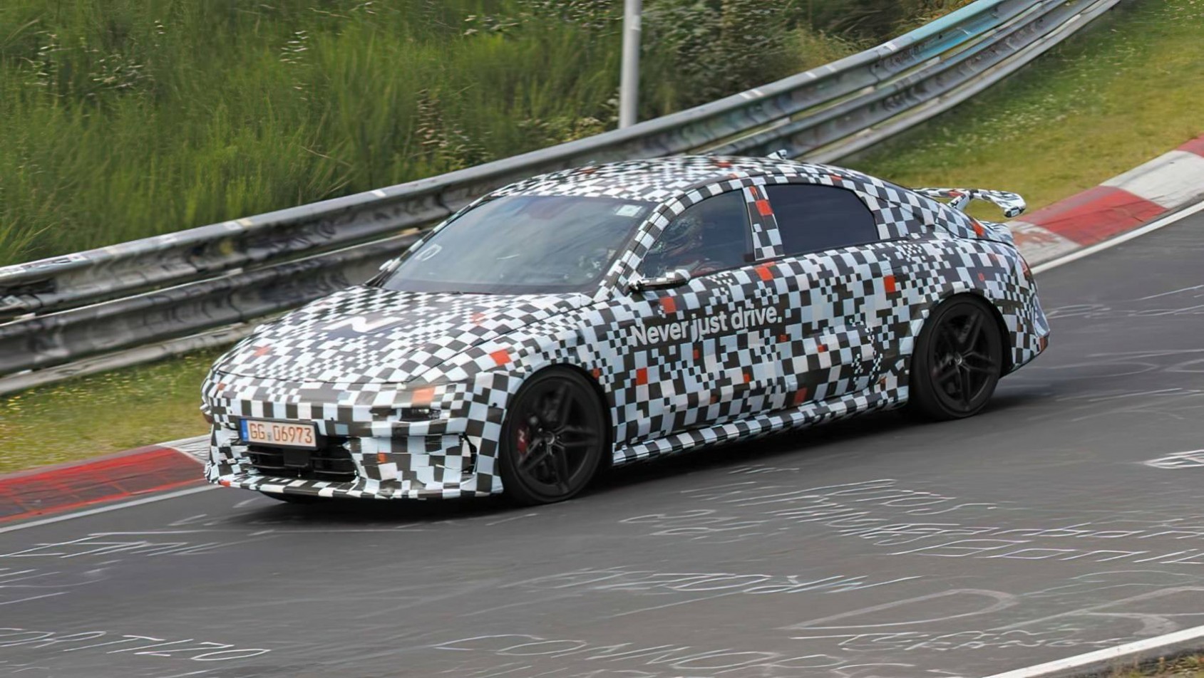 Hyundai Ioniq 6 N spyshot nurburgring