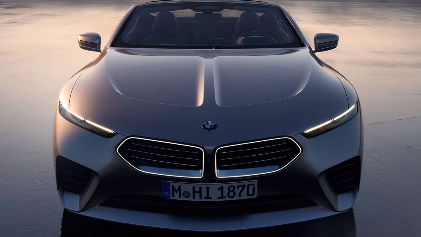 BMW Skytop na drodze tył