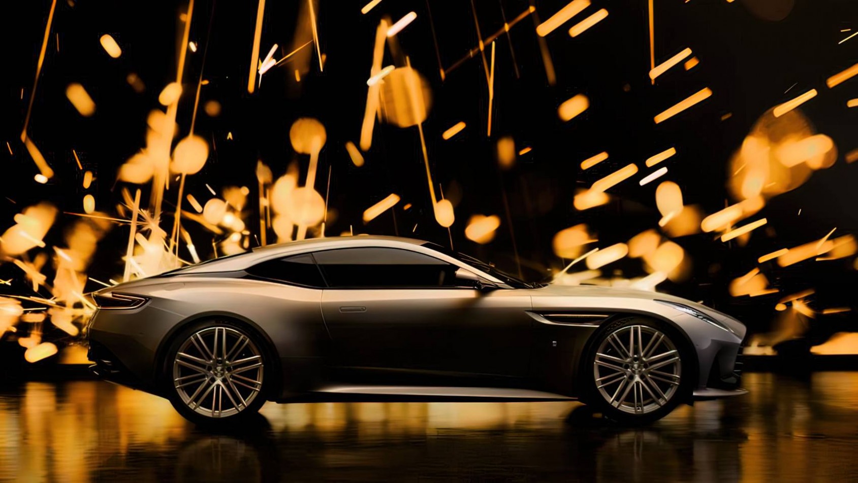 Aston Martin DB12 Goldfinger Edition sylwetka