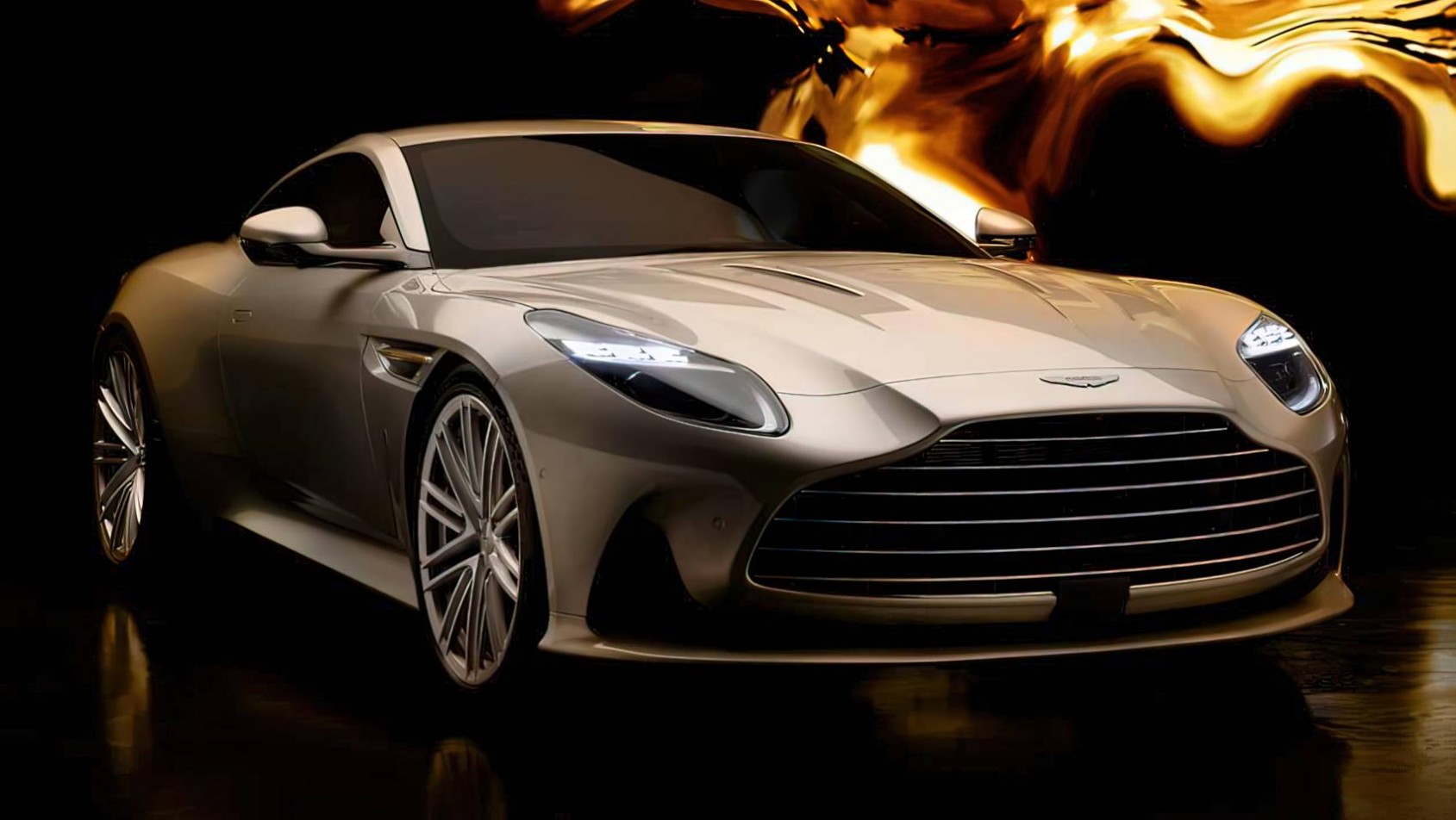 Aston Martin DB12 Goldfinger Edition lakier Silver Birch