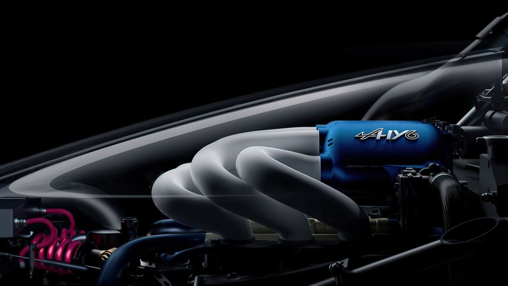 Alpine Alpenglow Hy6 pokrywa silnika