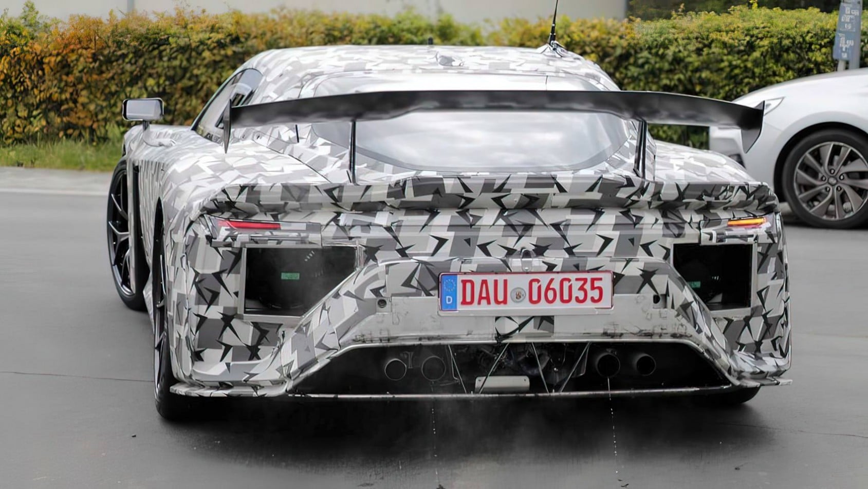 Toyota GR GT3 spyshot spoiler