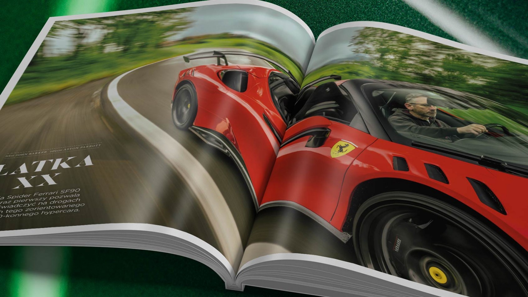 Ferrari SF90XX Spider w trakcie jazdy