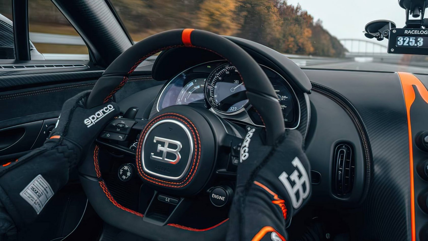 Bugatti Mistral Bugatti Mistral rekordowy przejazd