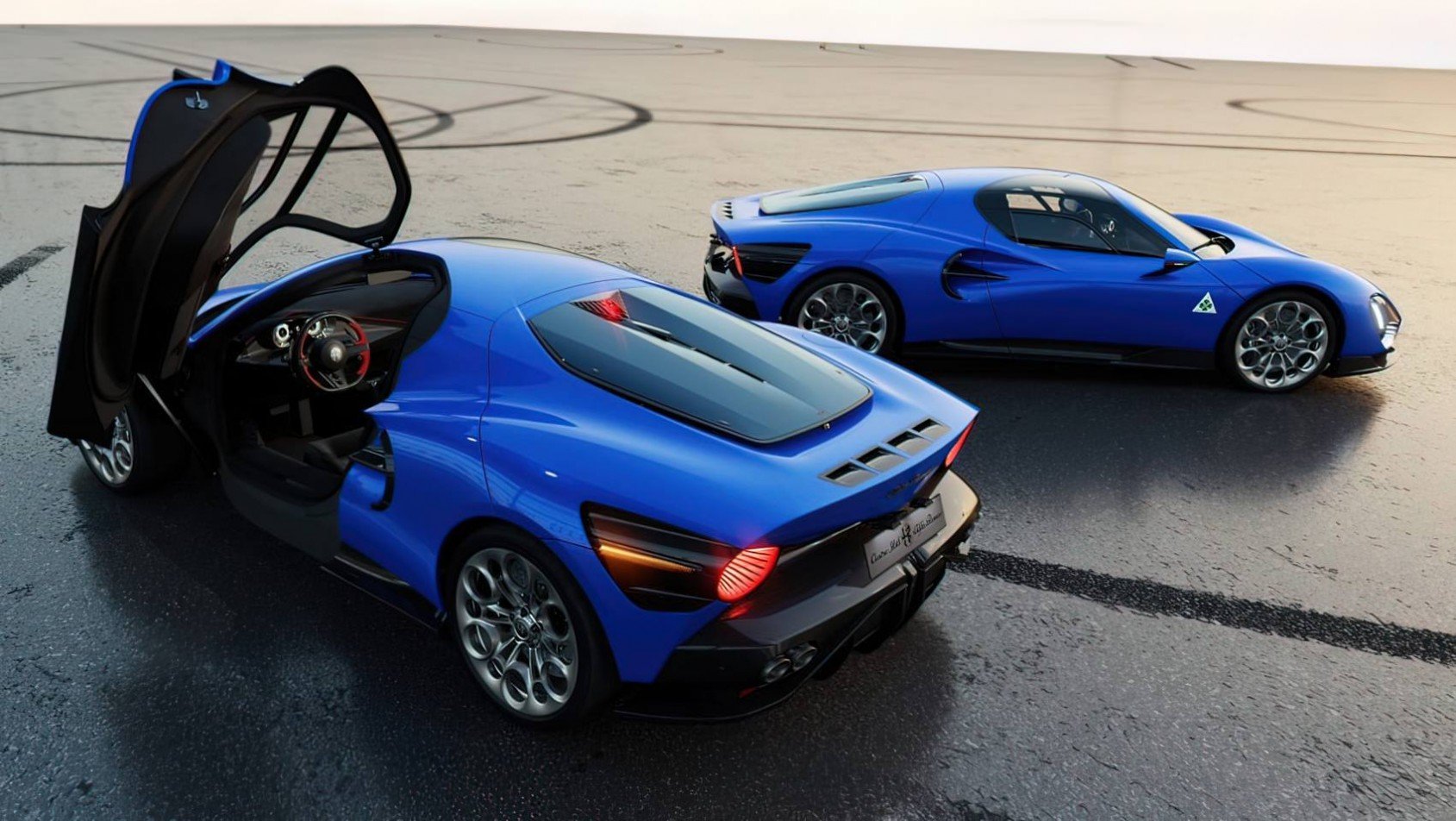 Alfa Romeo 33 Stradale niebieska design