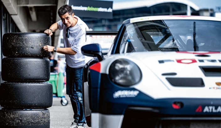 Redaktor Michał Sztorc na torze Hockenheimring