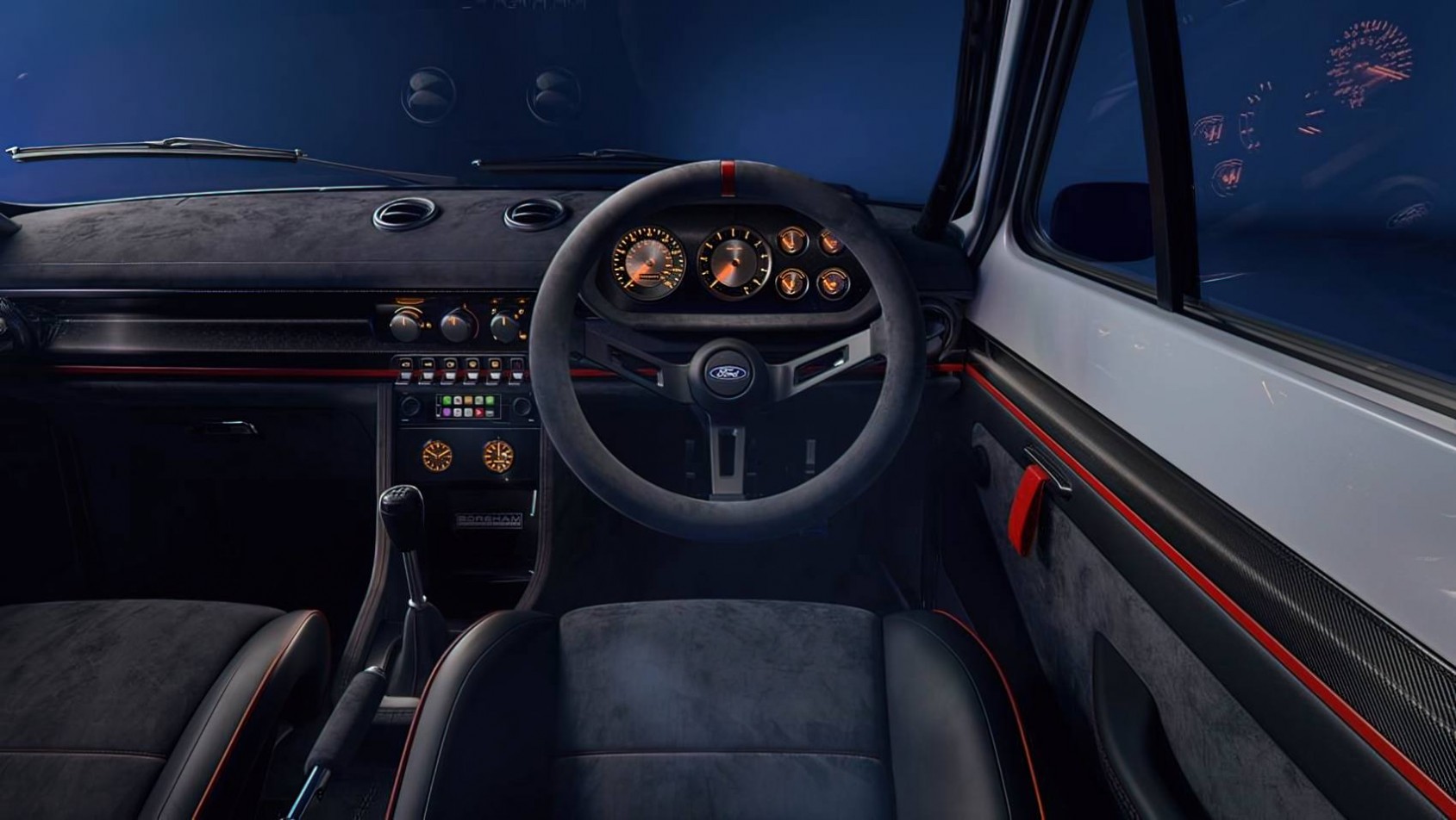 Ford Escort Boreham Motorworks Ford Escort kokpit