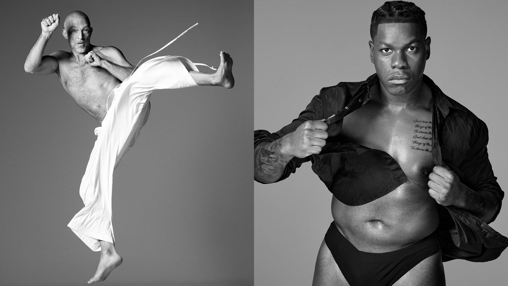 Vincent Cassel i John Boyega - Pirelli