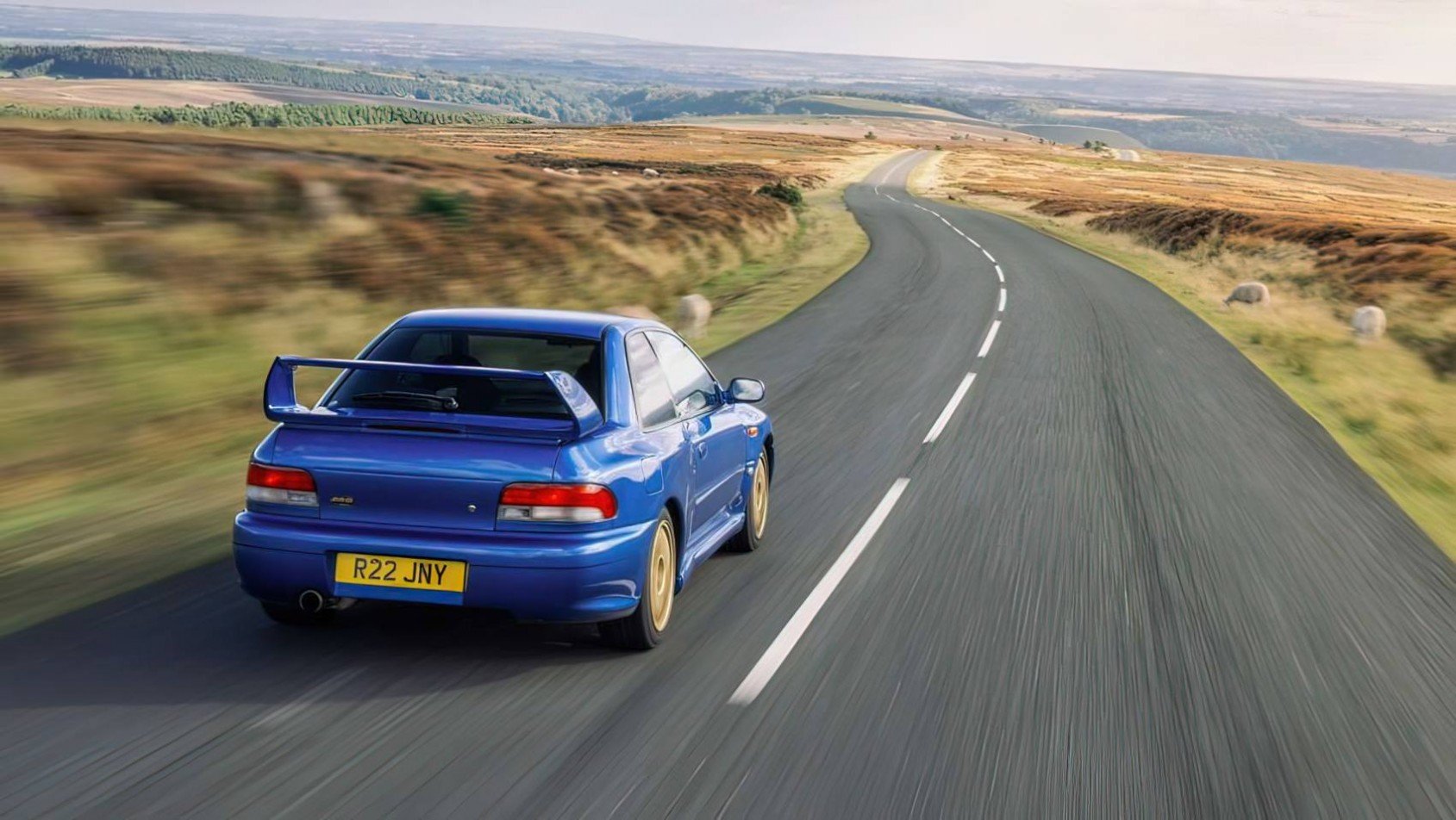 Subaru Impreza 22B STI jazda tył